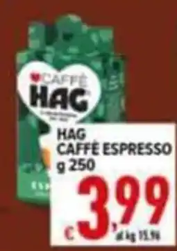 Iper Triscount Hag caffè espresso offerta