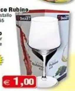 Magazzini Smart Bicchiere rubino offerta