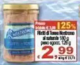 CTS Supermercati Filetti di Tonno Nostromo al naturale offerta