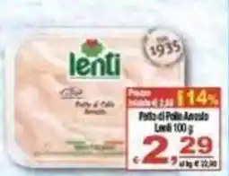 CTS Supermercati Fetta di Pollo Arrosto Lenti offerta