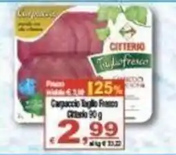 CTS Supermercati Carpaccio Taglio Fresco Citterio offerta