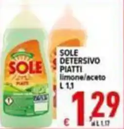 Iper Triscount Sole detersivo piatti offerta