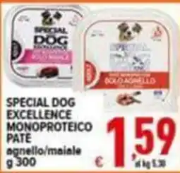 Iper Triscount Special Dog Excellence Monoproteico Pate agnello/maiale offerta
