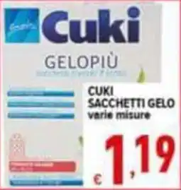 Iper Triscount Cuki sacchetti gelo offerta