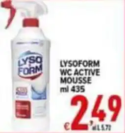 Iper Triscount Lysoform wc active mousse offerta
