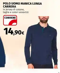 Ipercoop Polo uomo manica lunga Carrera offerta