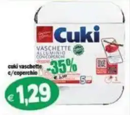 Il Castoro Supermercati Cuki vaschette alluminio con coperchio offerta