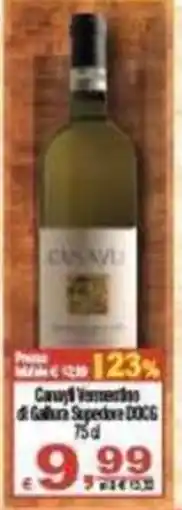 CTS Supermercati Canyli Vermentino di Gallura Superiore DOCG offerta