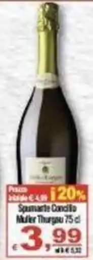 CTS Supermercati Spumante Condito Muller Thurgau offerta