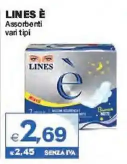 Boningros Cash and Carry Lines è Assorbenti offerta