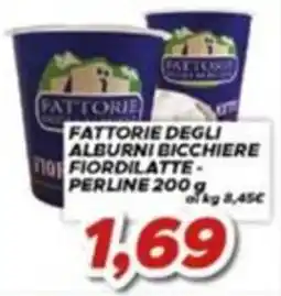 MA Supermercati Fattorie degli Alburni Bicchiere Fiordilatte - Perline offerta