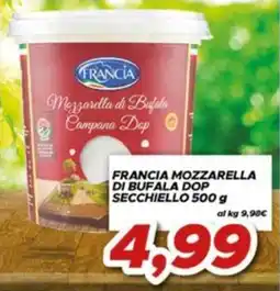 MA Supermercati Francia mozzarella di bufala dop offerta
