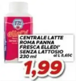 MA Supermercati Panna fresca Elledi' senza lattosio offerta