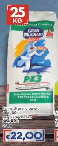 Italy Cash Farina di grano tenero tipo "00" per pizza classica SPADONI offerta