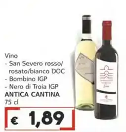 Italy Cash Vino ANTICA CANTINA offerta