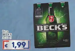 Italy Cash Birra BECK'S offerta