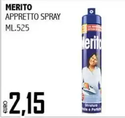Big Food Merito appretto spray offerta