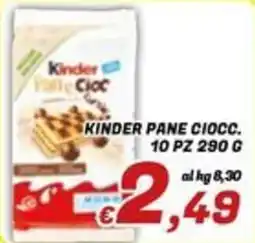 Idromarket Kinder Pane Ciocc offerta