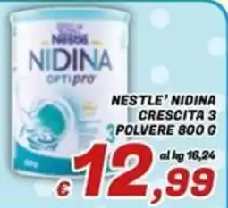 Idromarket Nestlé Nidina Crescita 3 offerta
