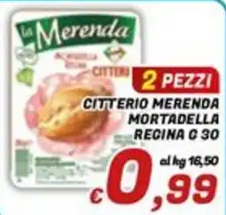Idromarket Citterio merenda mortadella regina c 30 offerta