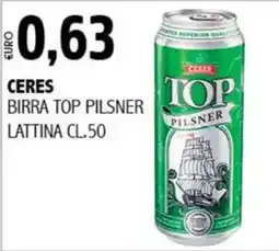 Big Food Ceres birra top pilsner offerta