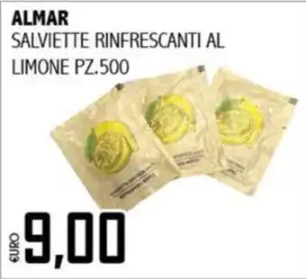 Big Food Almar salviette rinfrescanti al limone offerta