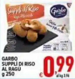 Iper Triscount Garbo suppli di riso al ragu offerta
