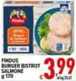 Iper Triscount Findus Burger Bistrot Salmone offerta