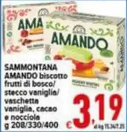Iper Triscount Sammontana AMANDO biscotto offerta