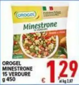 Iper Triscount Orogel minestrone 15 verdure offerta