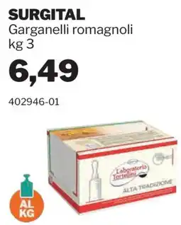 GrosMarket Surgital Garganelli romagnoli offerta