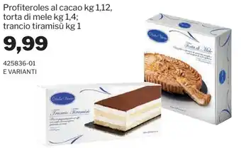 GrosMarket Profiteroles al cacao offerta