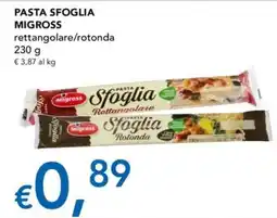 Migross Supermercati e Market Pasta Sfoglia Migross offerta