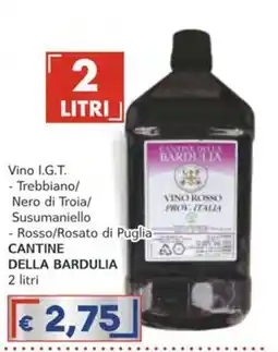 Italy Cash Vino I.G.T. Cantine della Bardulia offerta