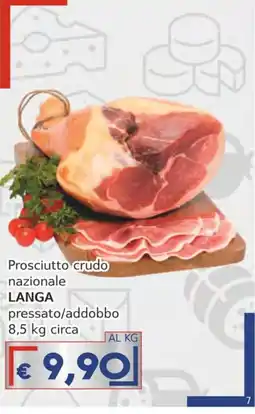 Italy Cash Prosciutto crudo nazionale LANGA offerta