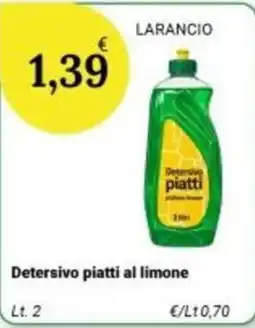 Re Mercato Lucrezia Detersivo piatti al limone offerta