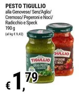 Tre Valli Supermercato Pesto Tigullio Gran Pesto alla Genovese offerta
