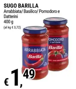 Tre Valli Supermercato Sugo Barilla Arrabbiata offerta