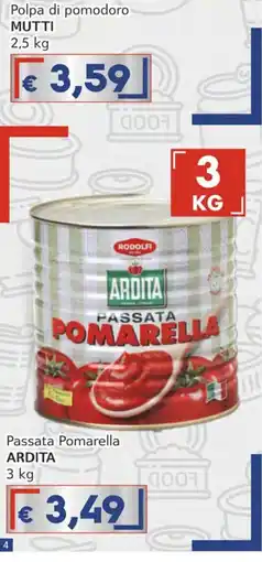 Italy Cash Passata Pomarella Ardita offerta