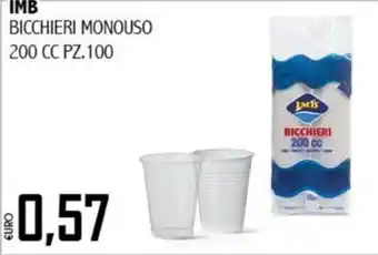 Big Food Bicchieri monouso Imb offerta