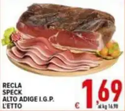Iper Triscount Recla Speck Alto Adige I.G.P. offerta
