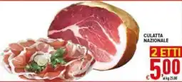 Iper Triscount Culatta Nazionale offerta