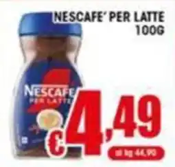 Sacoph Nescafe per latte offerta