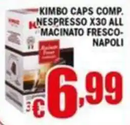Sacoph Kimbo Caps Comp. Nespresso x30 all macinato fresco-napoli offerta