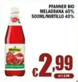 Sacoph Pfanner bio melagrana offerta