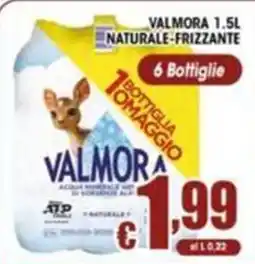 Sacoph Acqua minerale naturale frizzante Valmora offerta