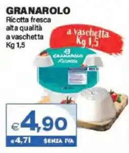 Boningros Cash and Carry Granarolo Ricotta fresca alta qualità a vaschetta offerta