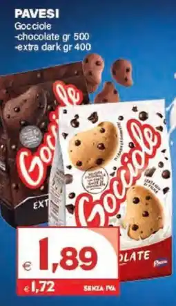 Boningros Cash and Carry Pavesi Gocciole chocolate/extra dark offerta