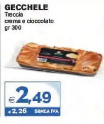 Gecchele Treccia crema e cioccolato