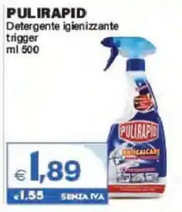 Boningros Cash and Carry Pulirapid Detergente igienizzante trigger offerta